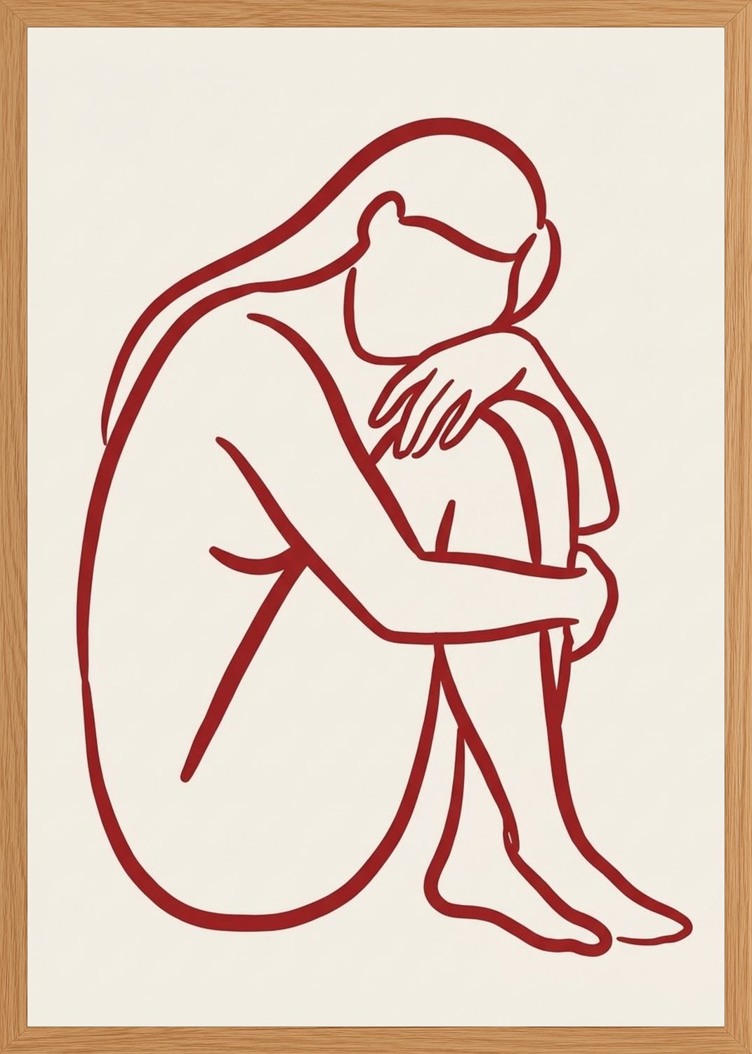 Poster in oak frame