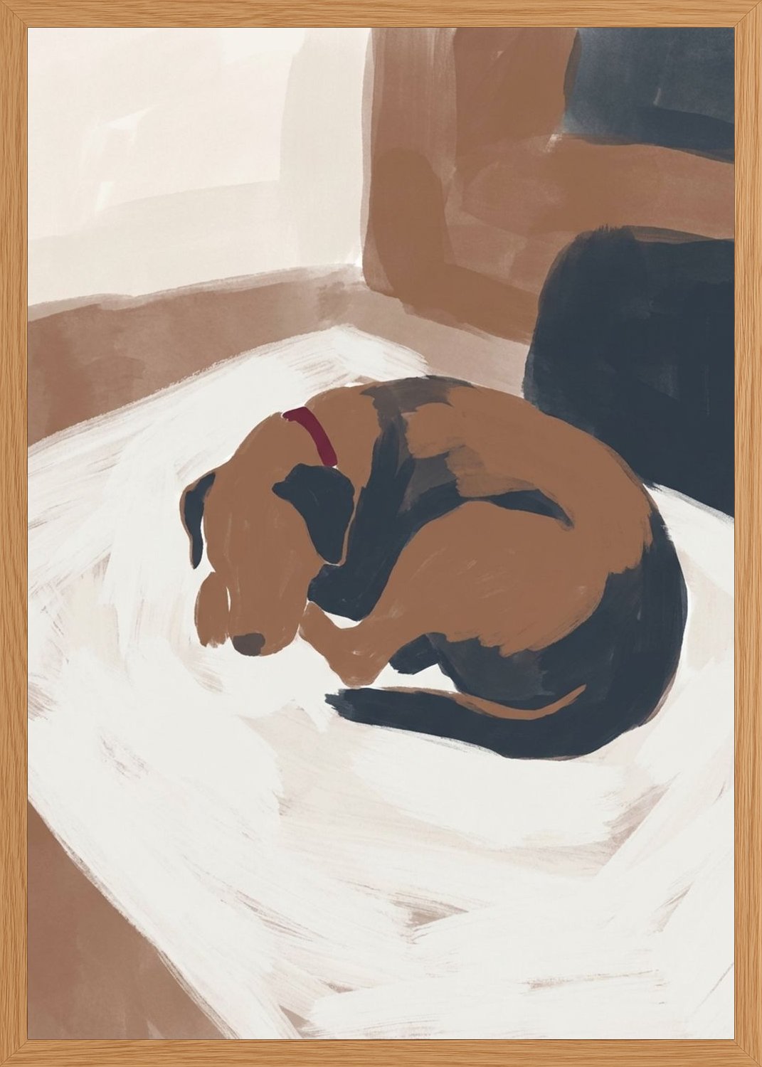 Poster in oak frame