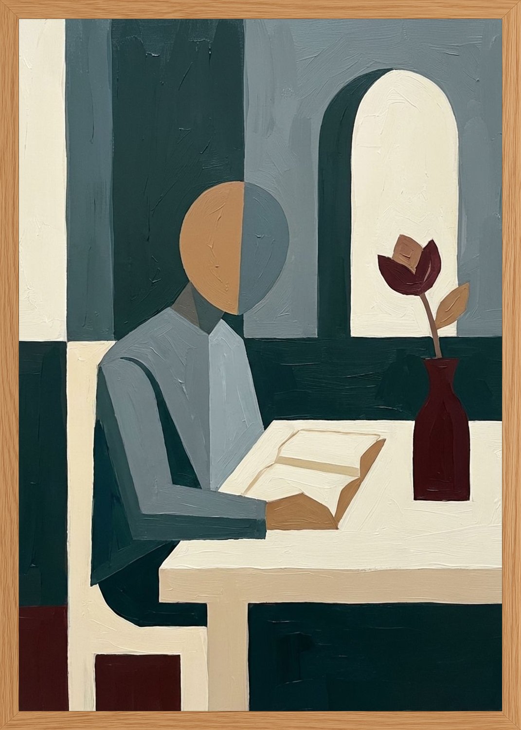 Poster in oak frame