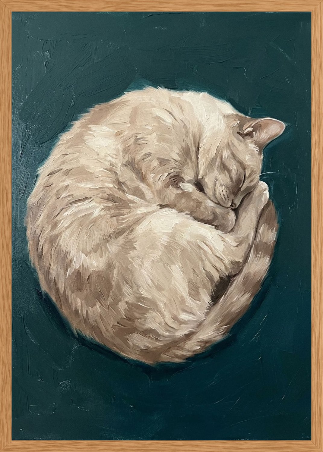 Poster in oak frame