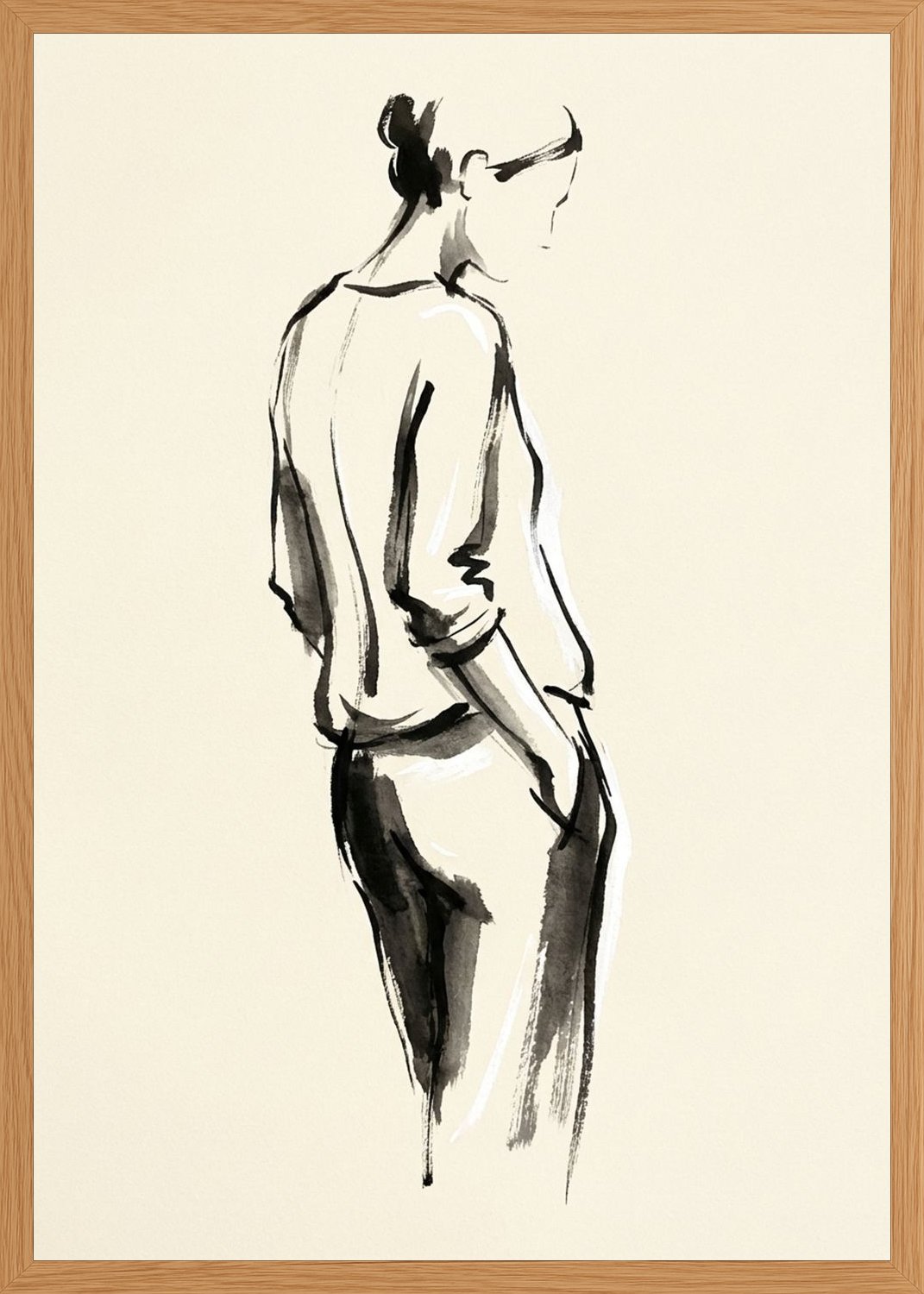 Poster in oak frame