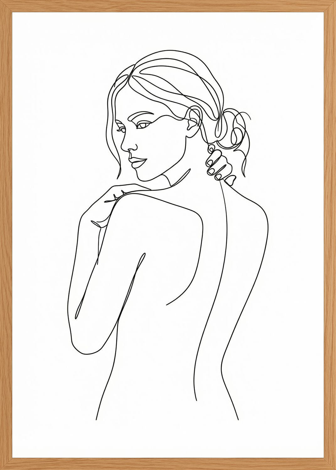 Poster in oak frame