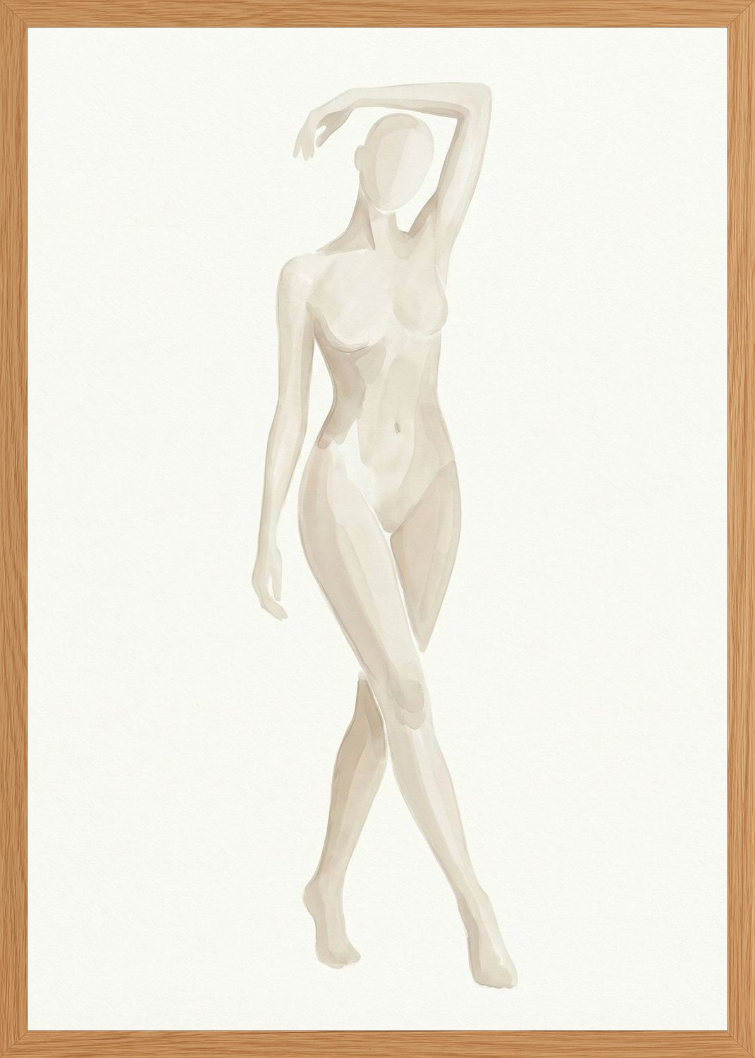 Poster in oak frame