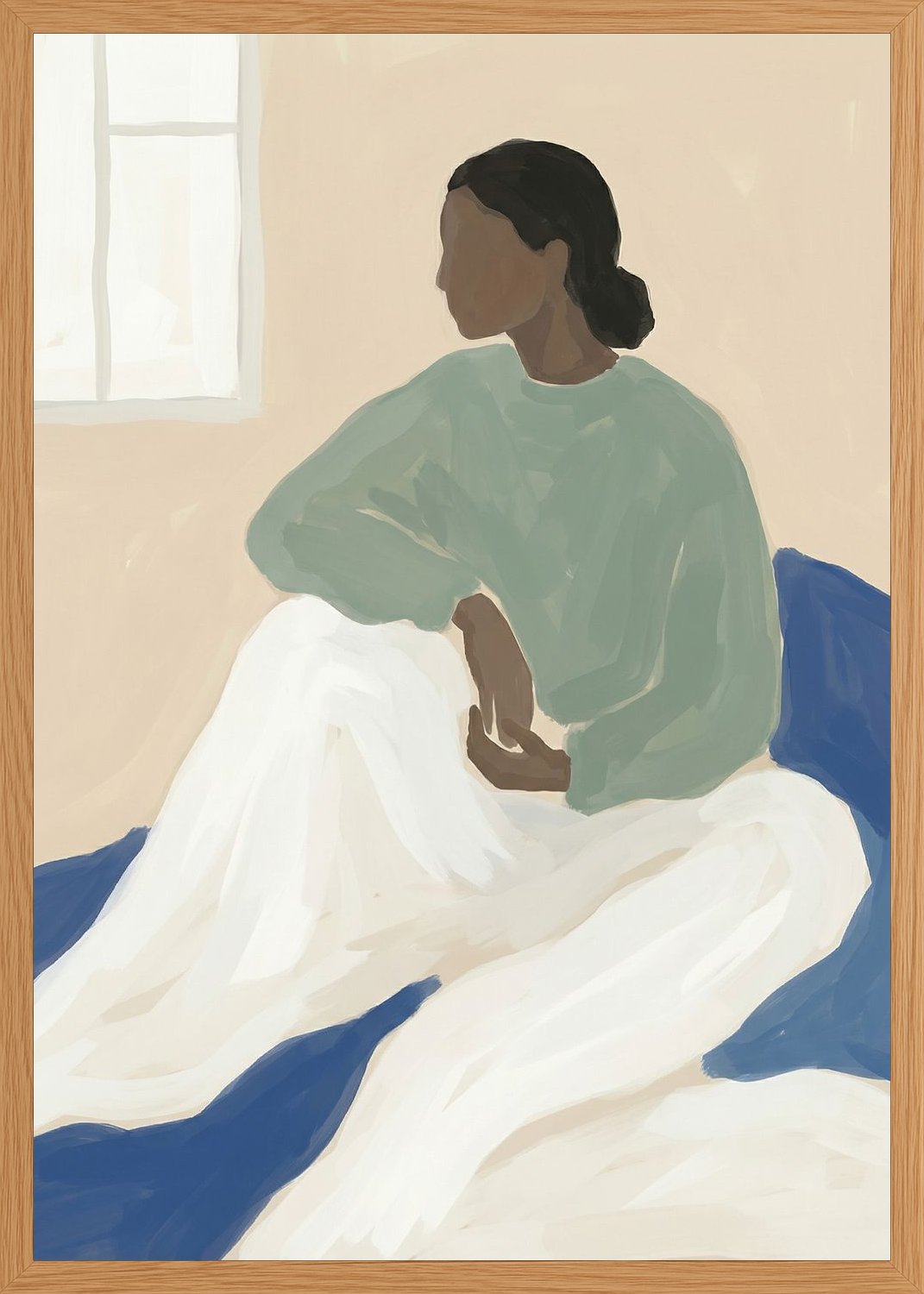Poster in oak frame