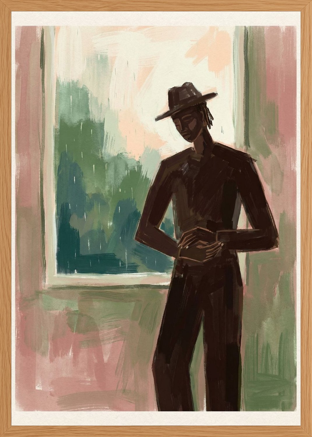 Poster in oak frame