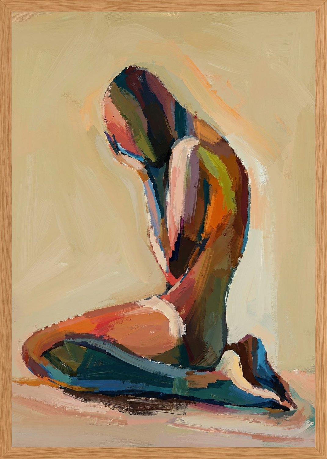 Poster in oak frame