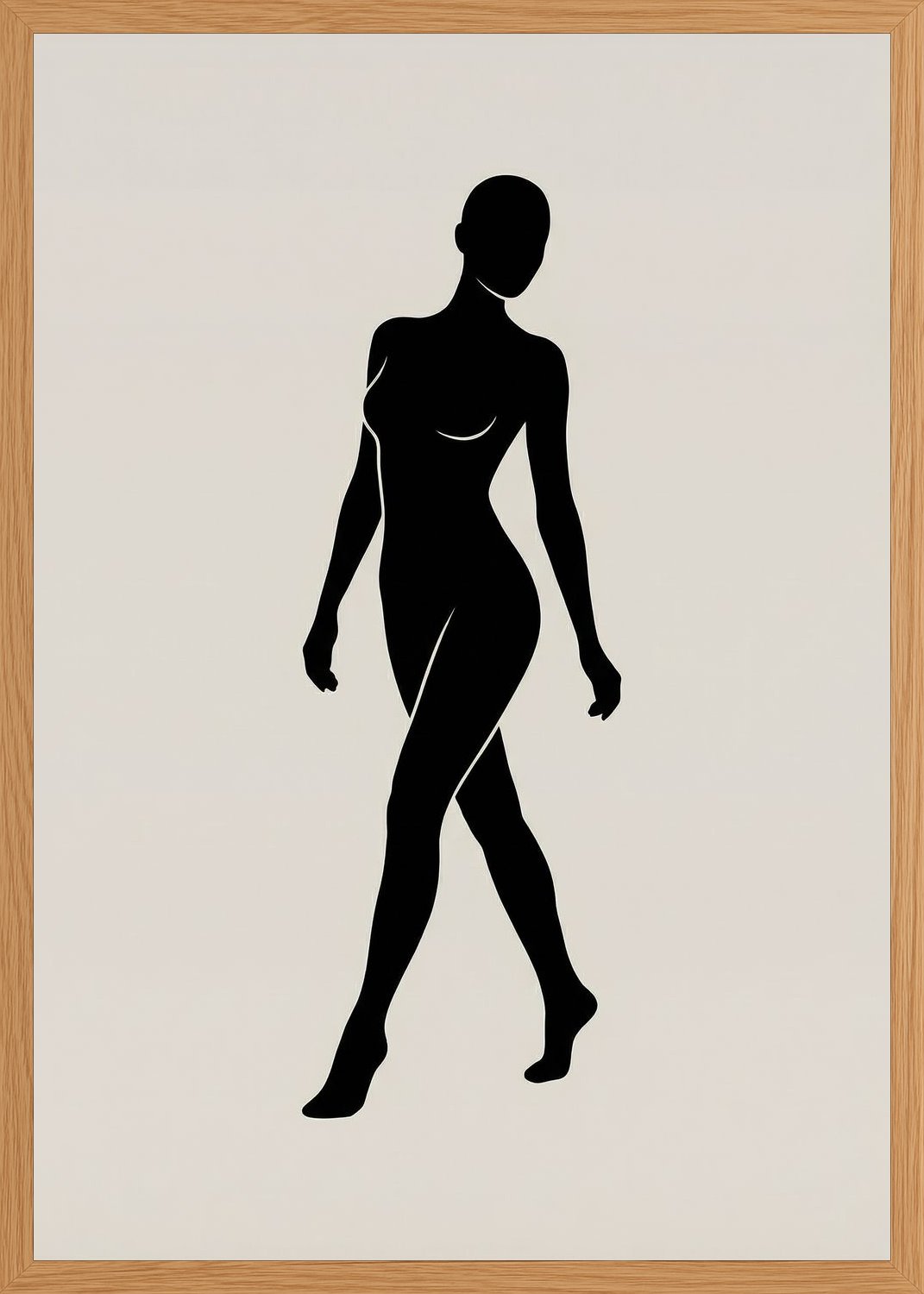 Poster in oak frame