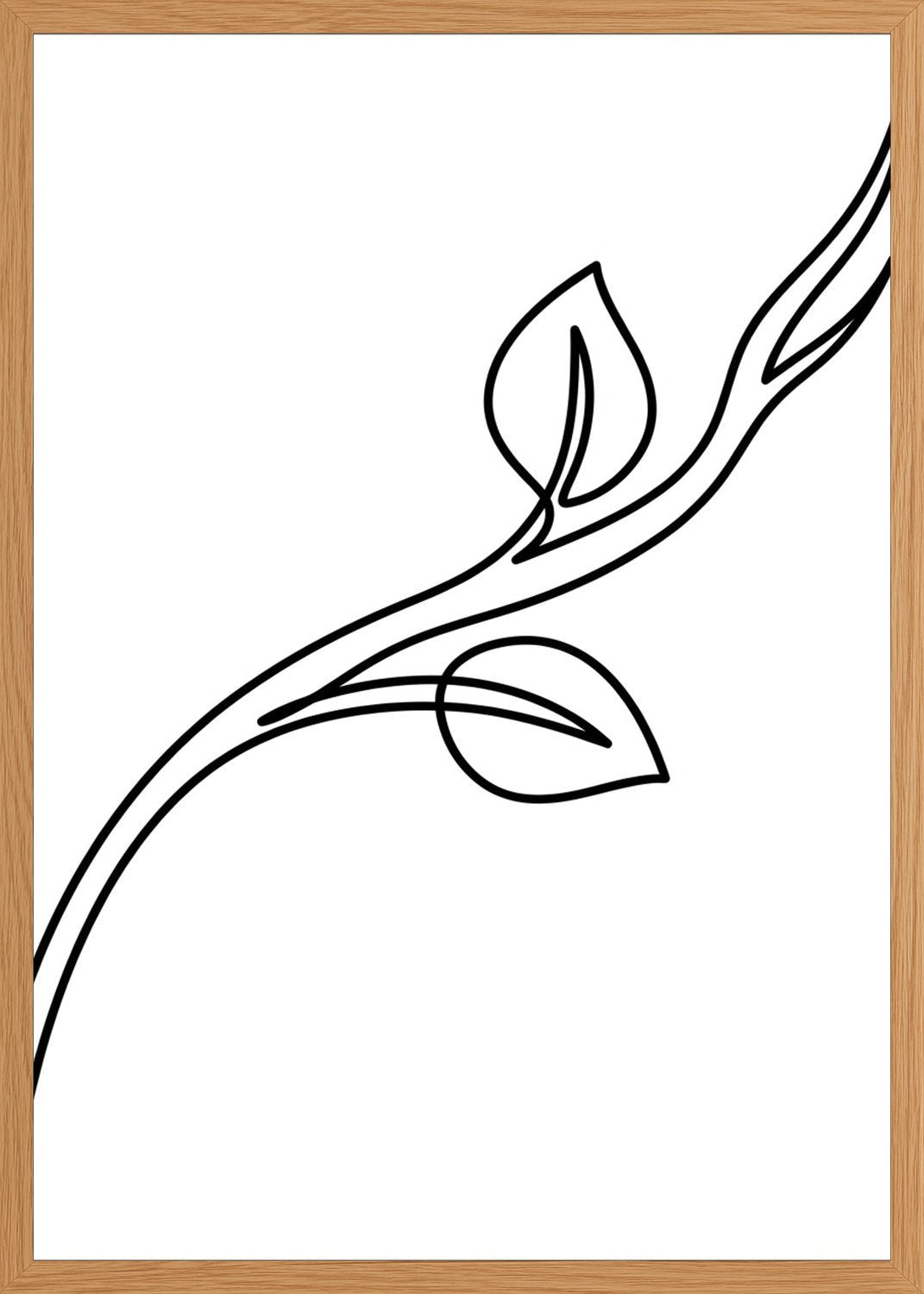 Poster in oak frame