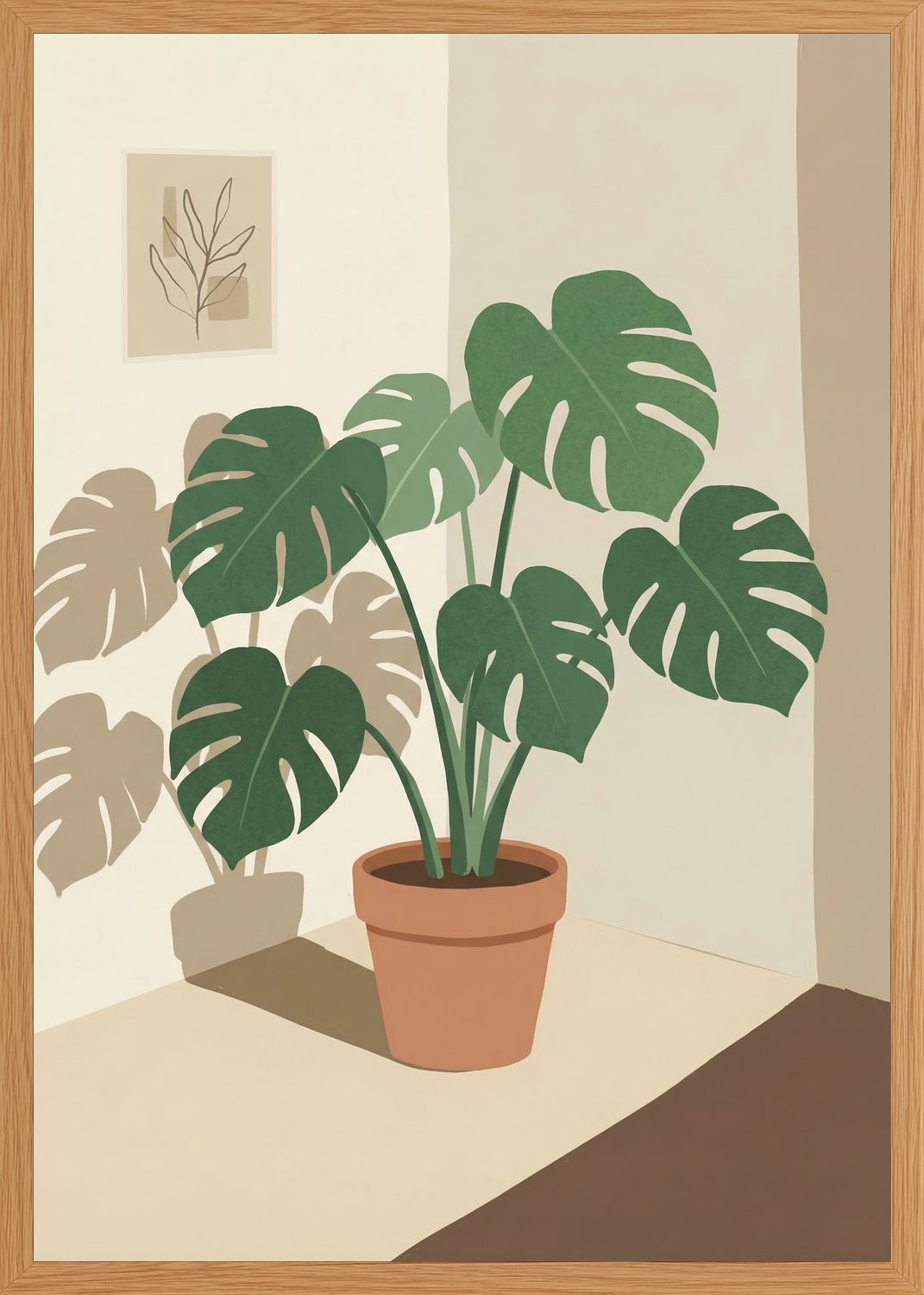 Poster in oak frame