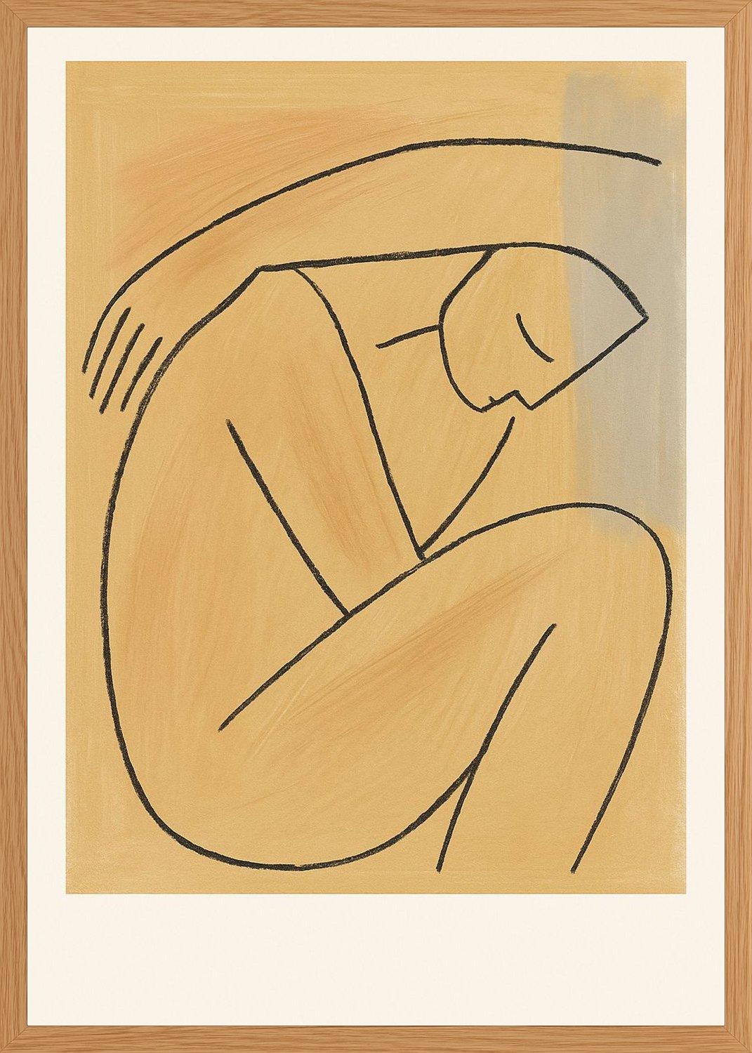Poster in oak frame