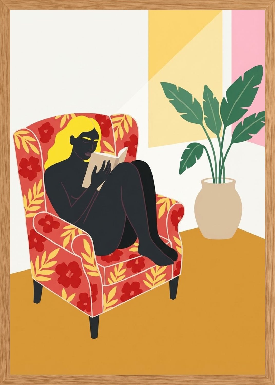 Poster in oak frame