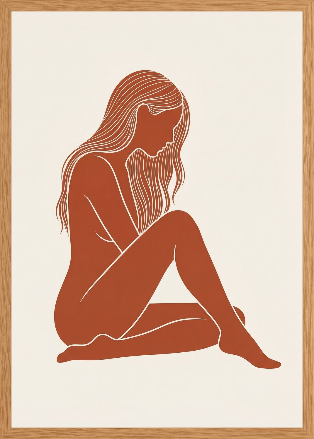 Poster in oak frame