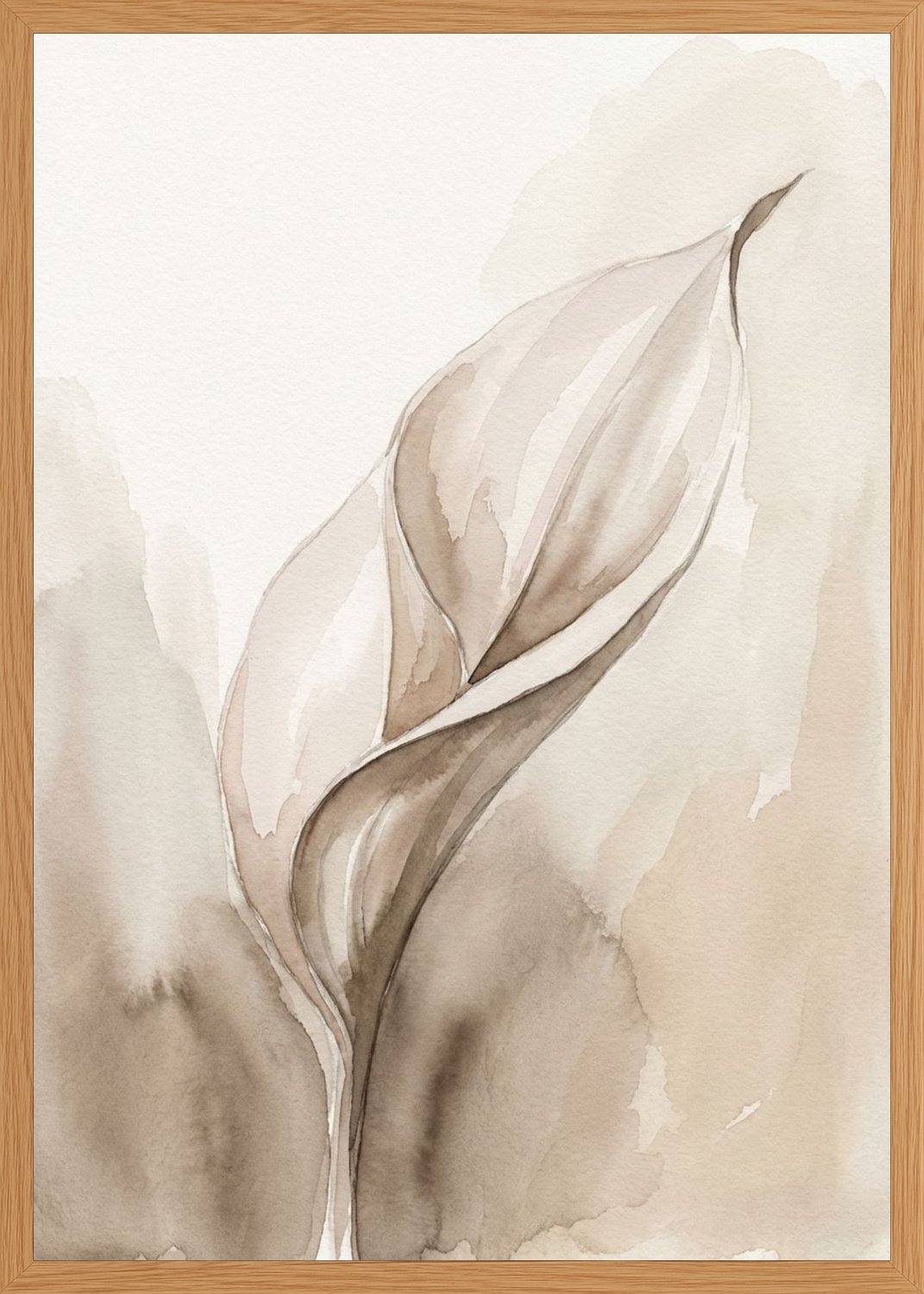 Poster in oak frame