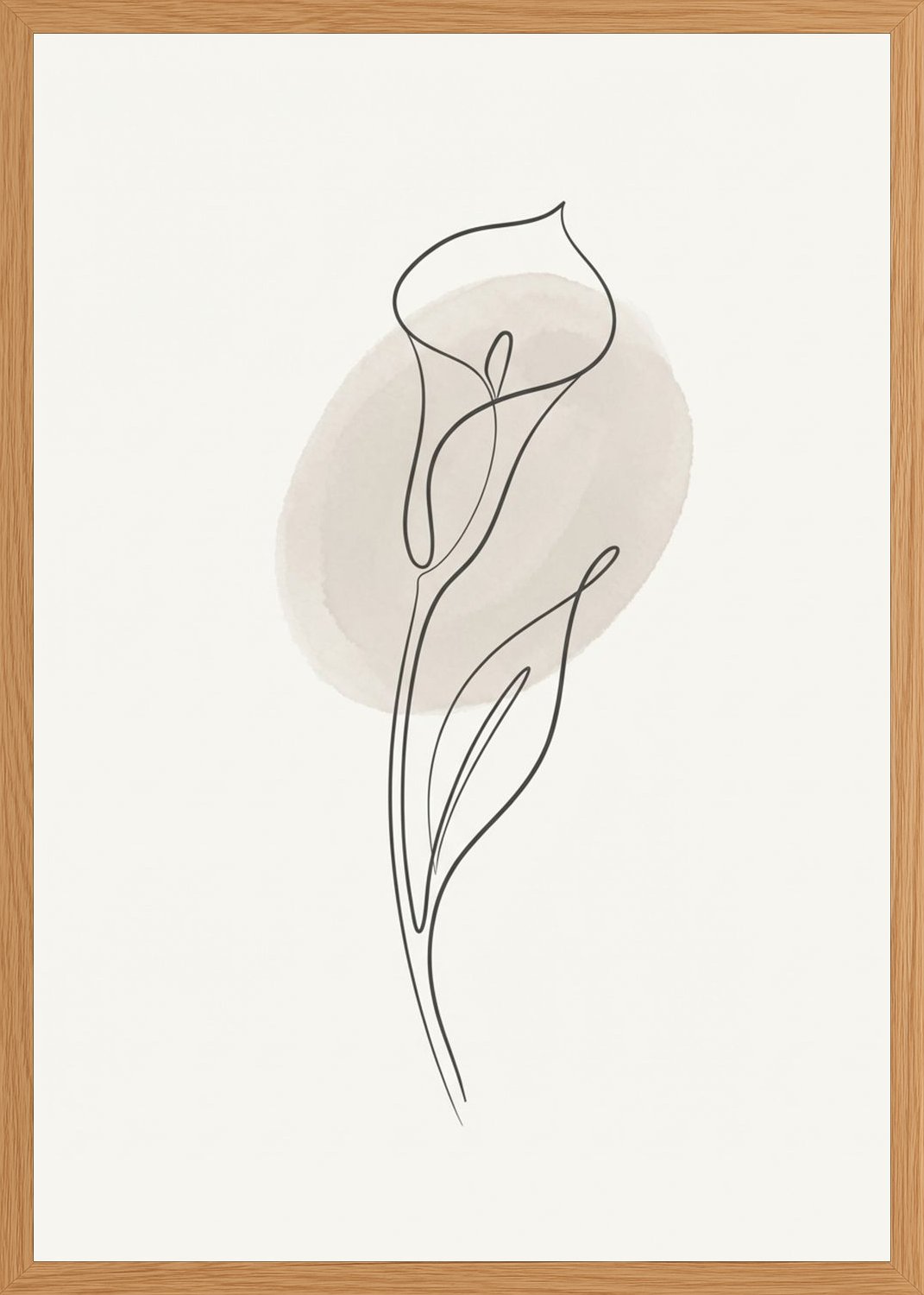 Poster in oak frame