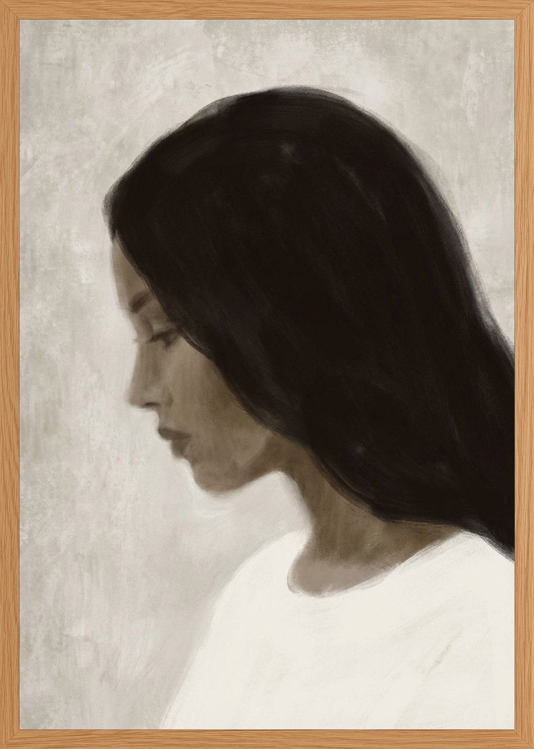 Poster in oak frame