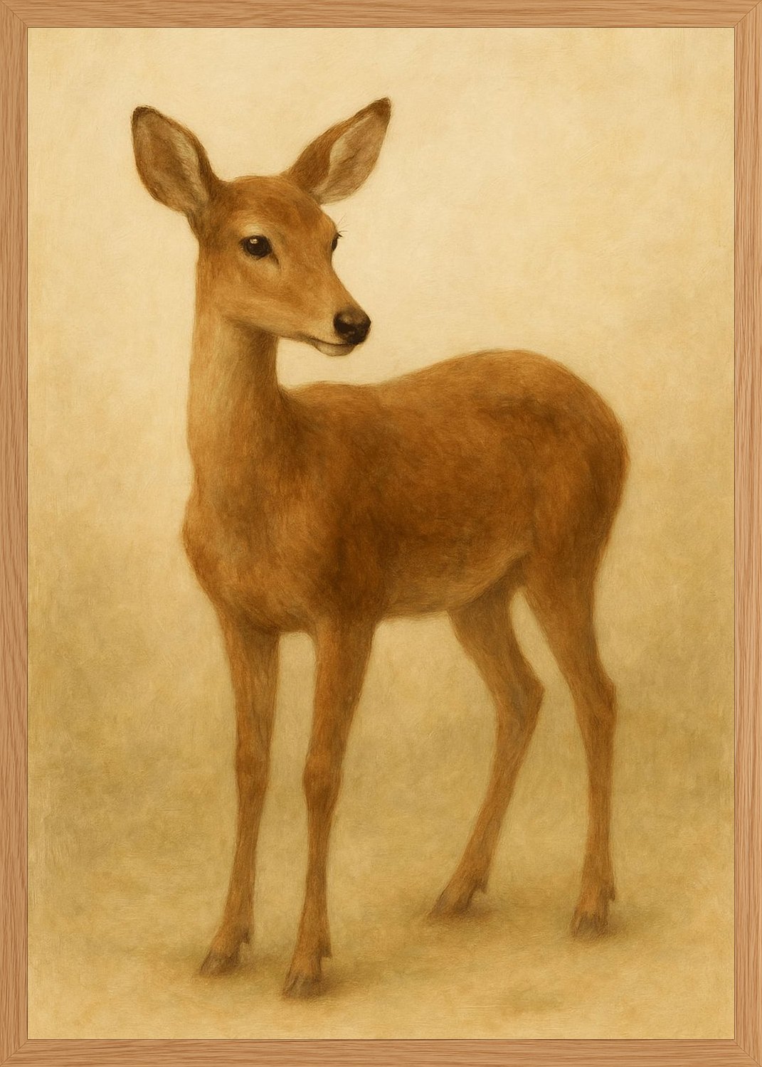 Poster in oak frame