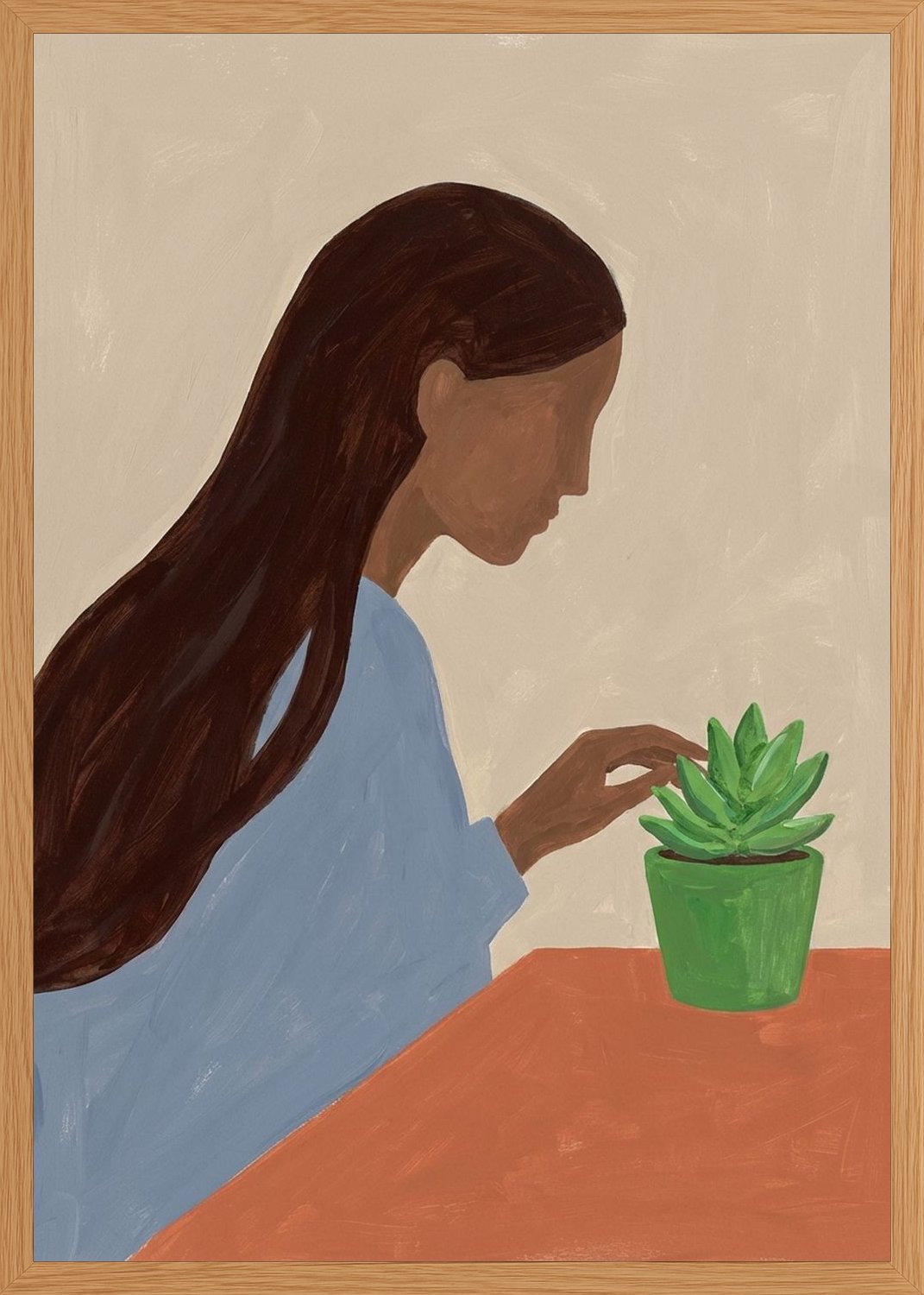Poster in oak frame