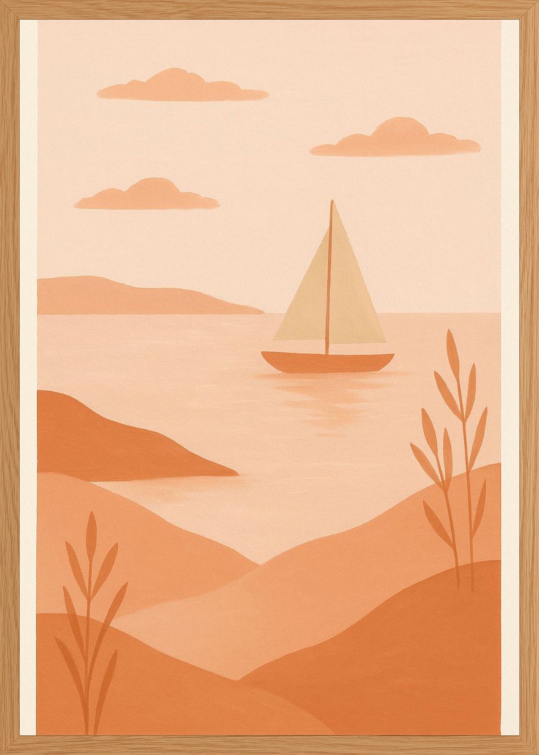 Poster in oak frame