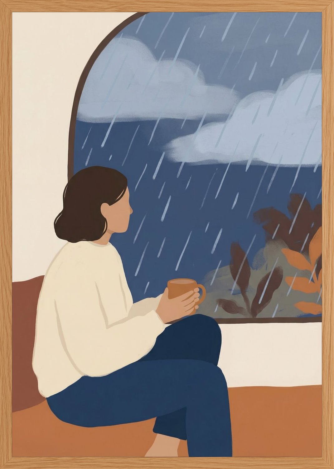 Poster in oak frame