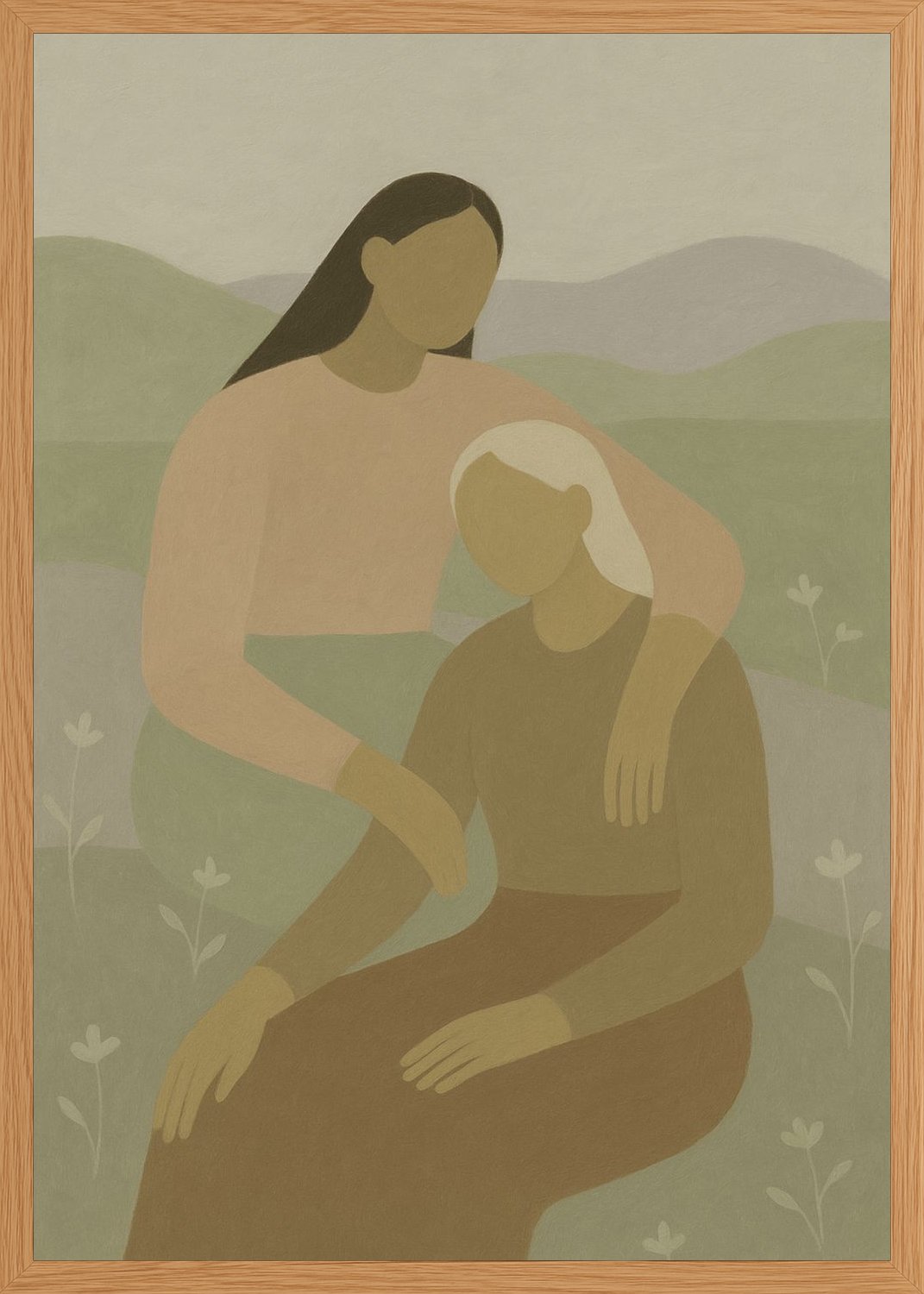 Poster in oak frame