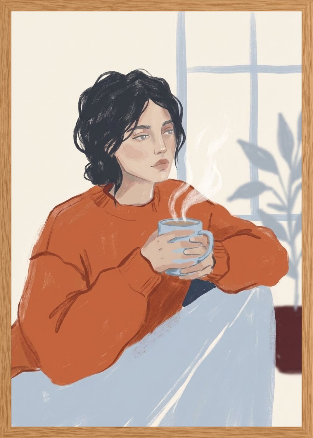 Poster in oak frame