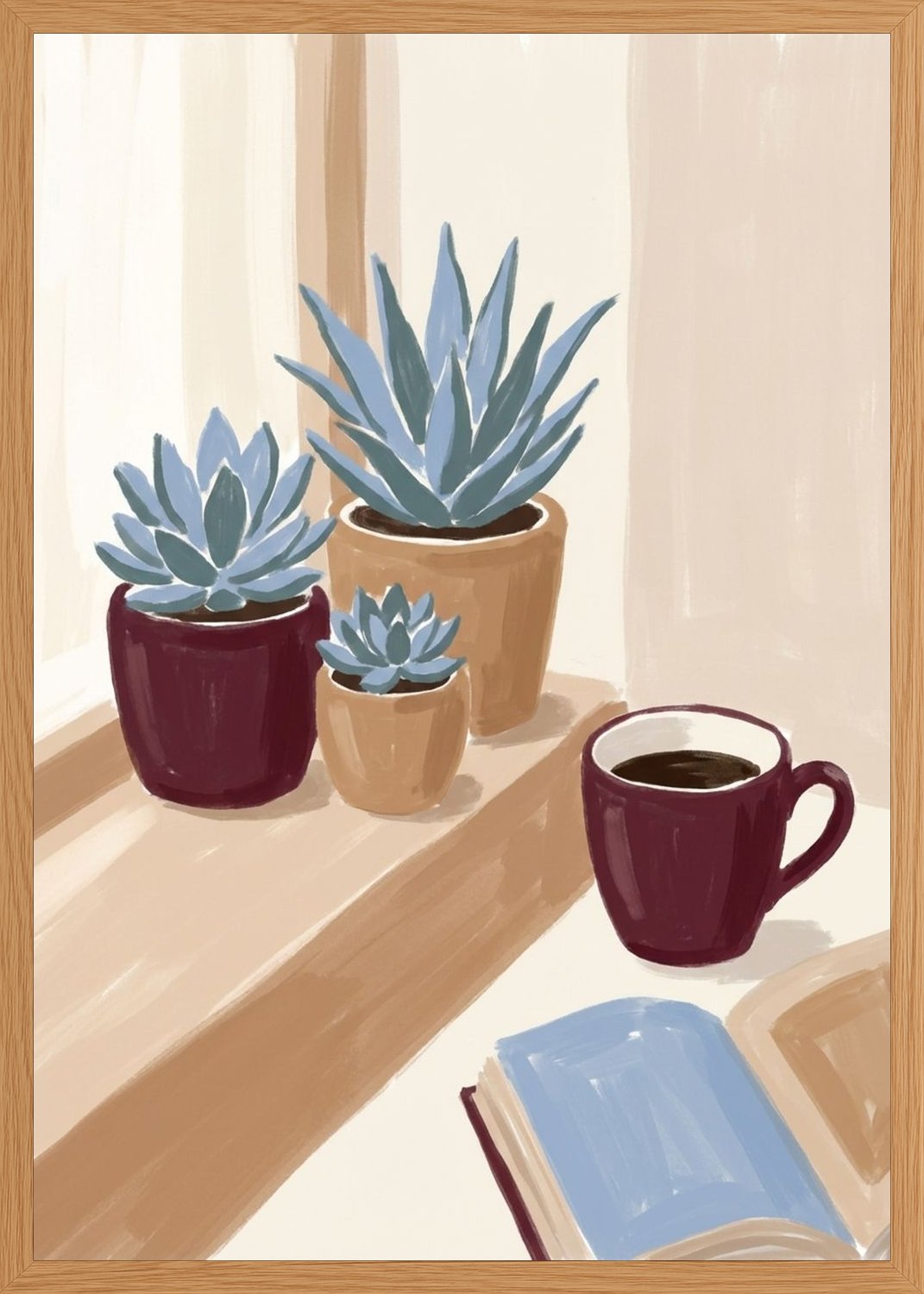 Poster in oak frame