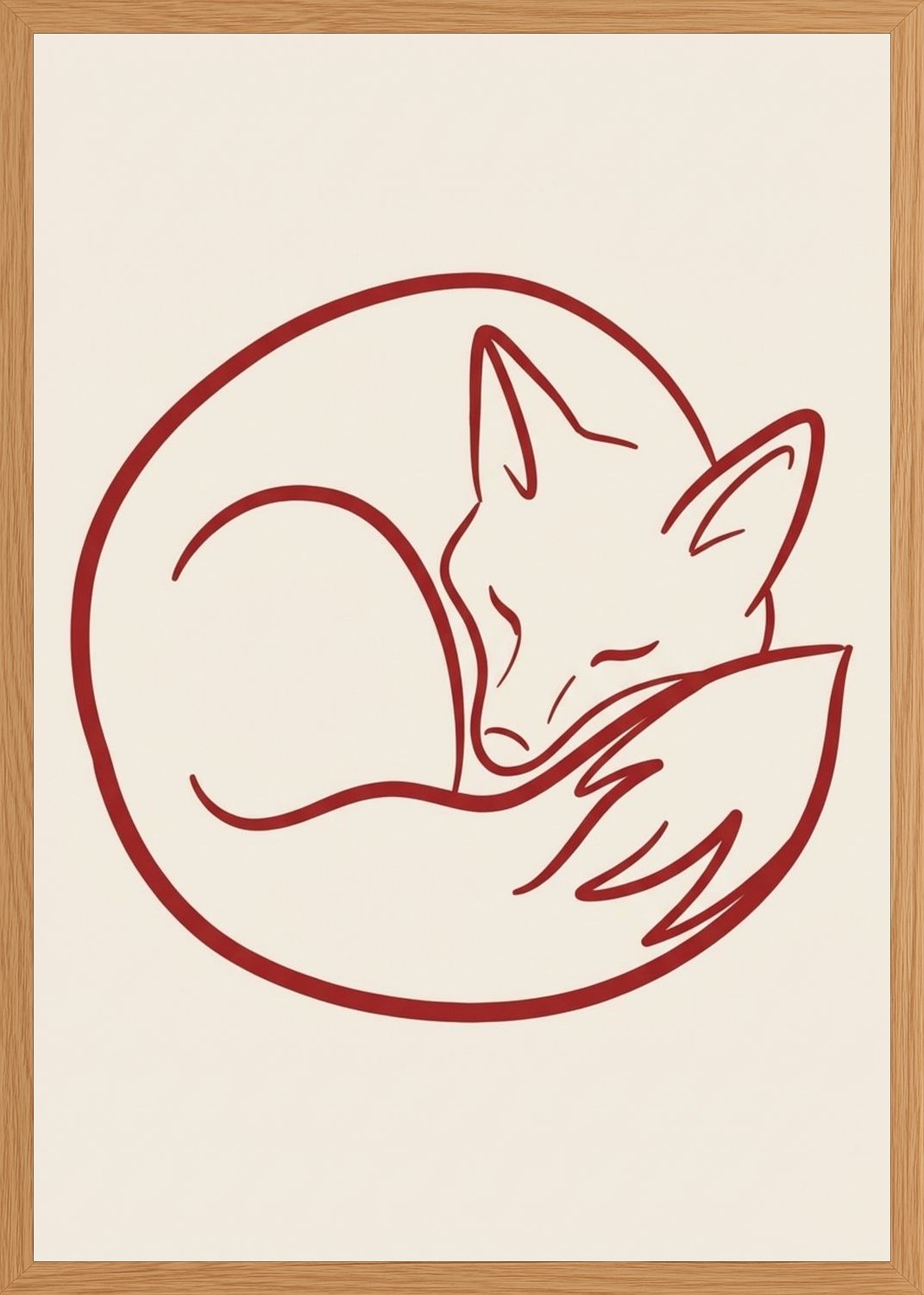 Poster in oak frame