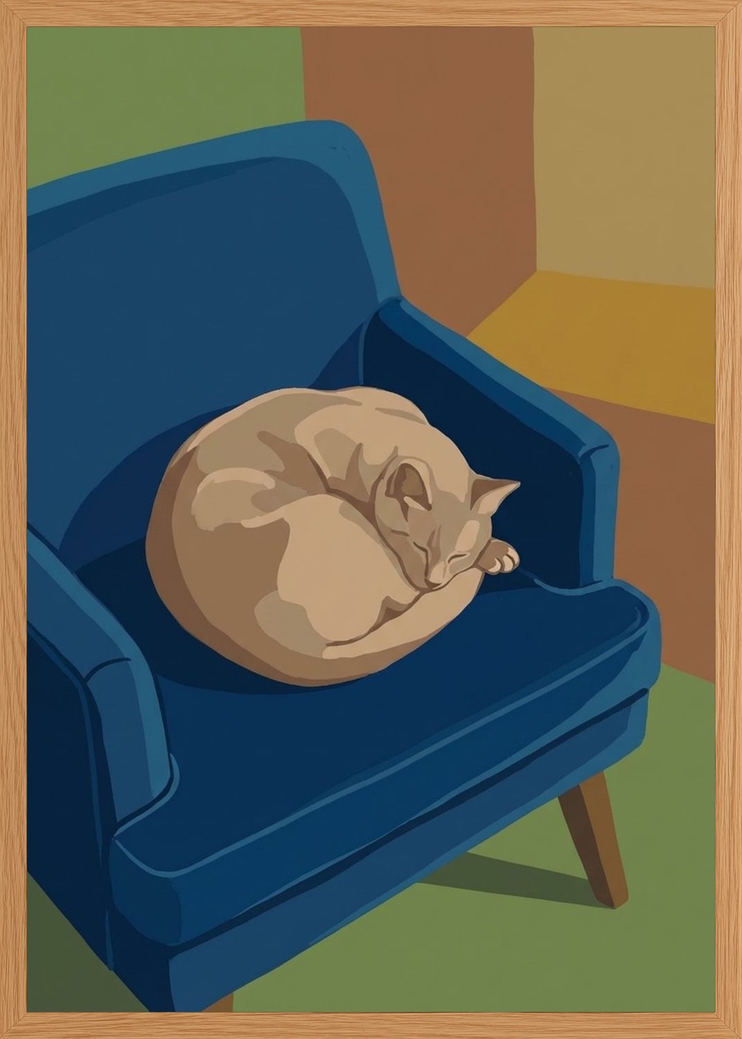 Poster in oak frame