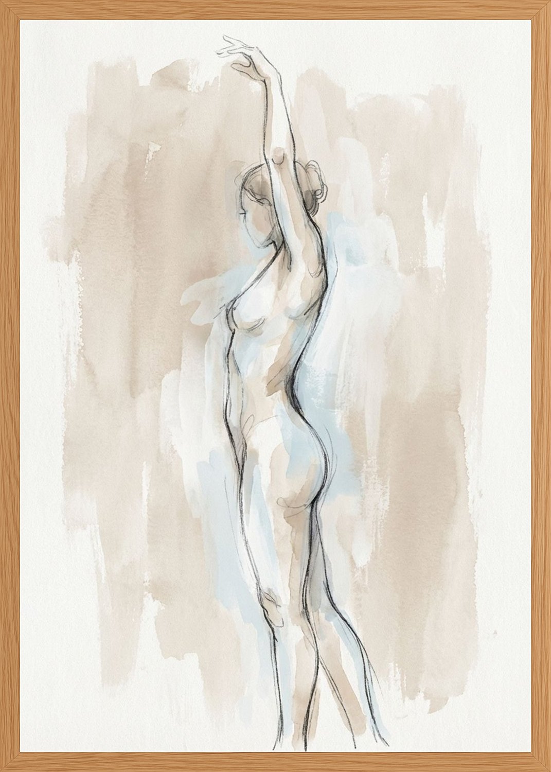 Poster in oak frame