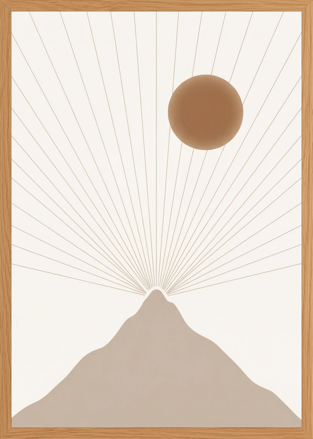 Poster in oak frame