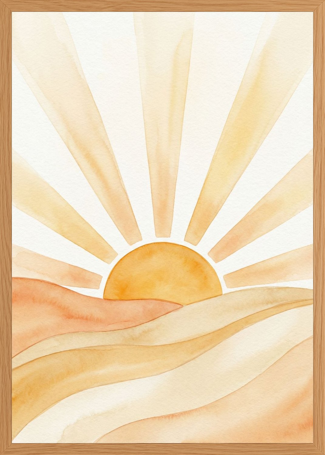 Poster in oak frame