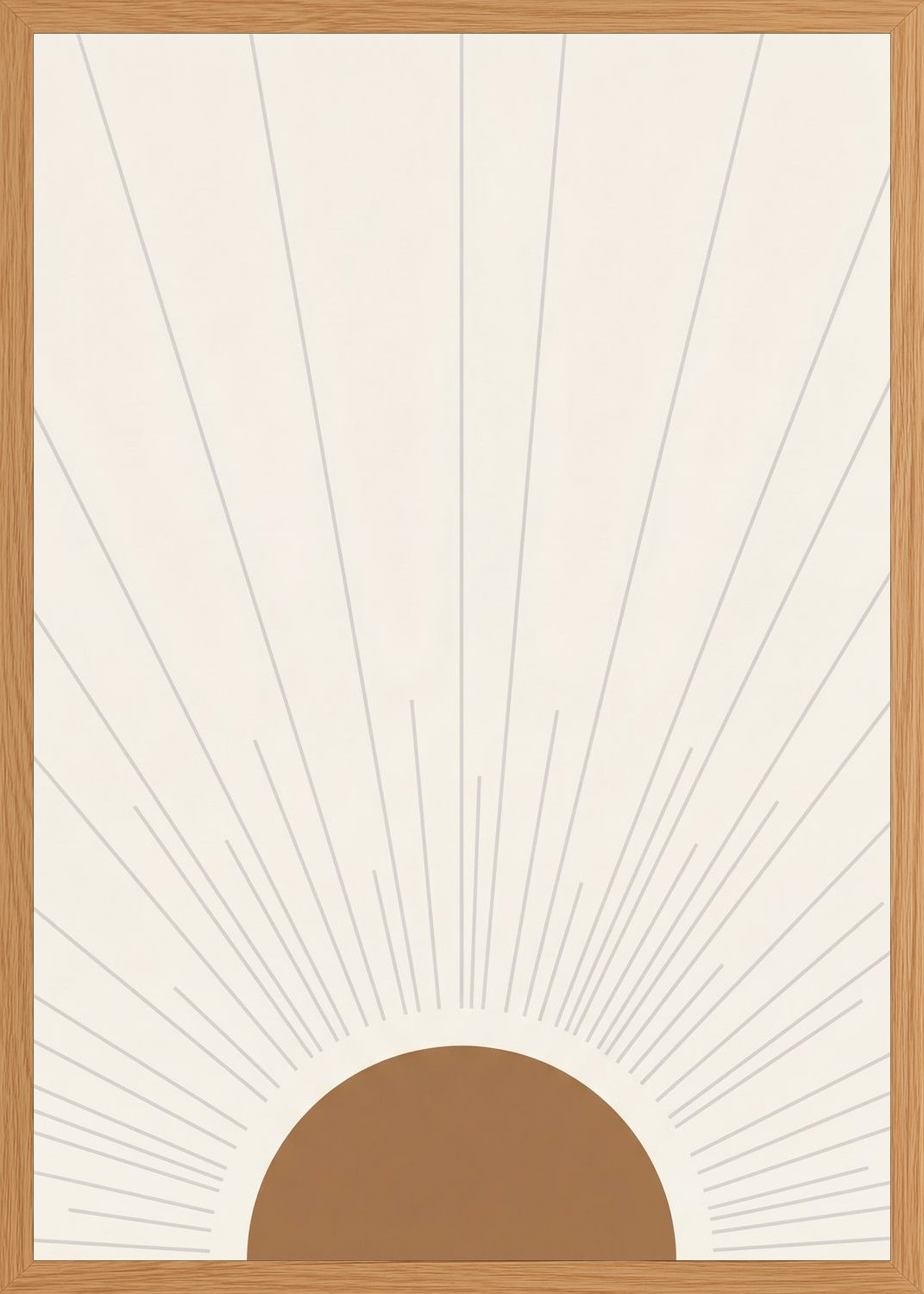 Poster in oak frame