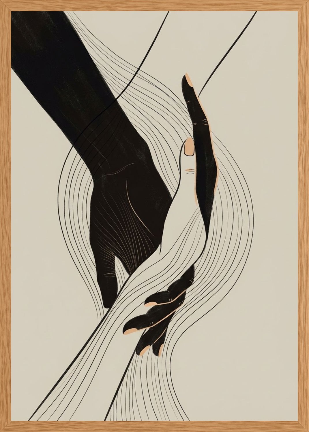 Poster in oak frame