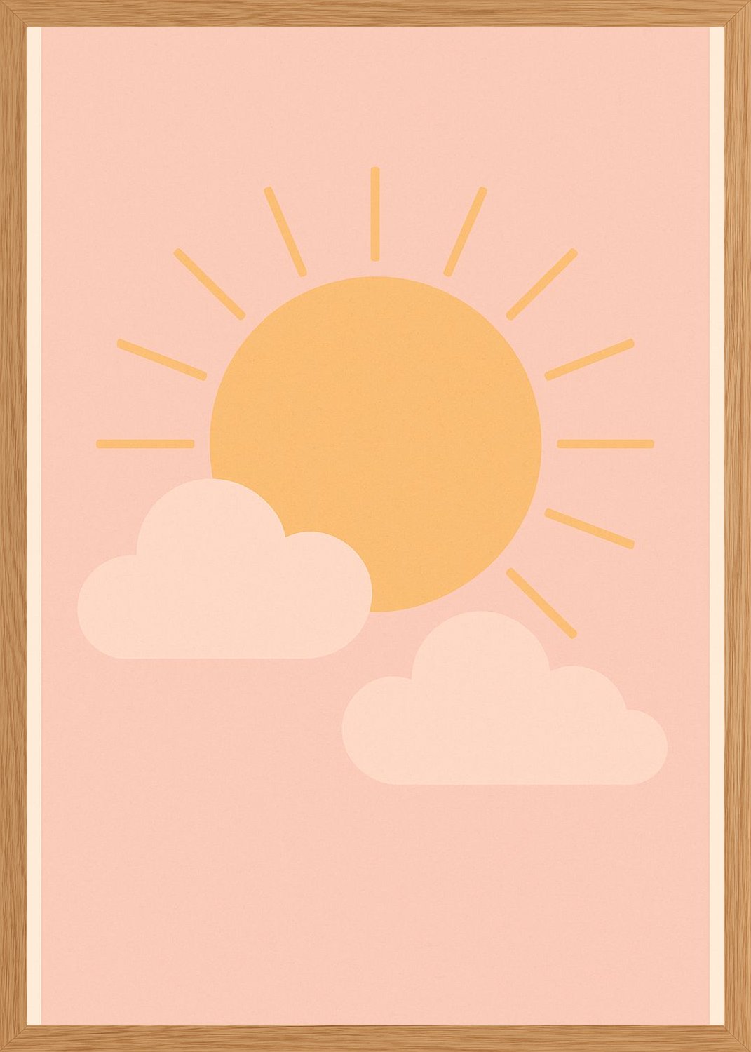 Poster in oak frame