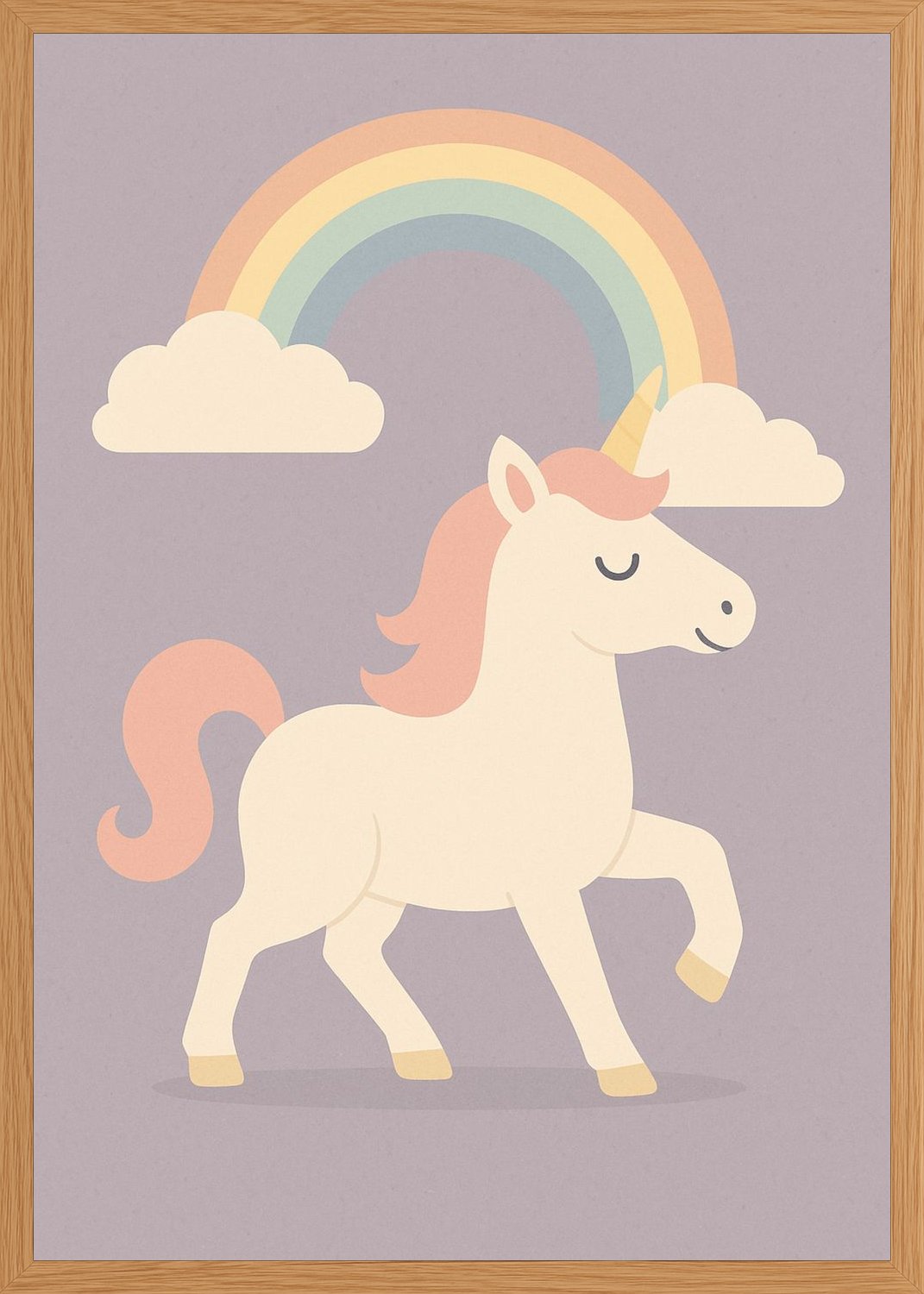 Poster in oak frame