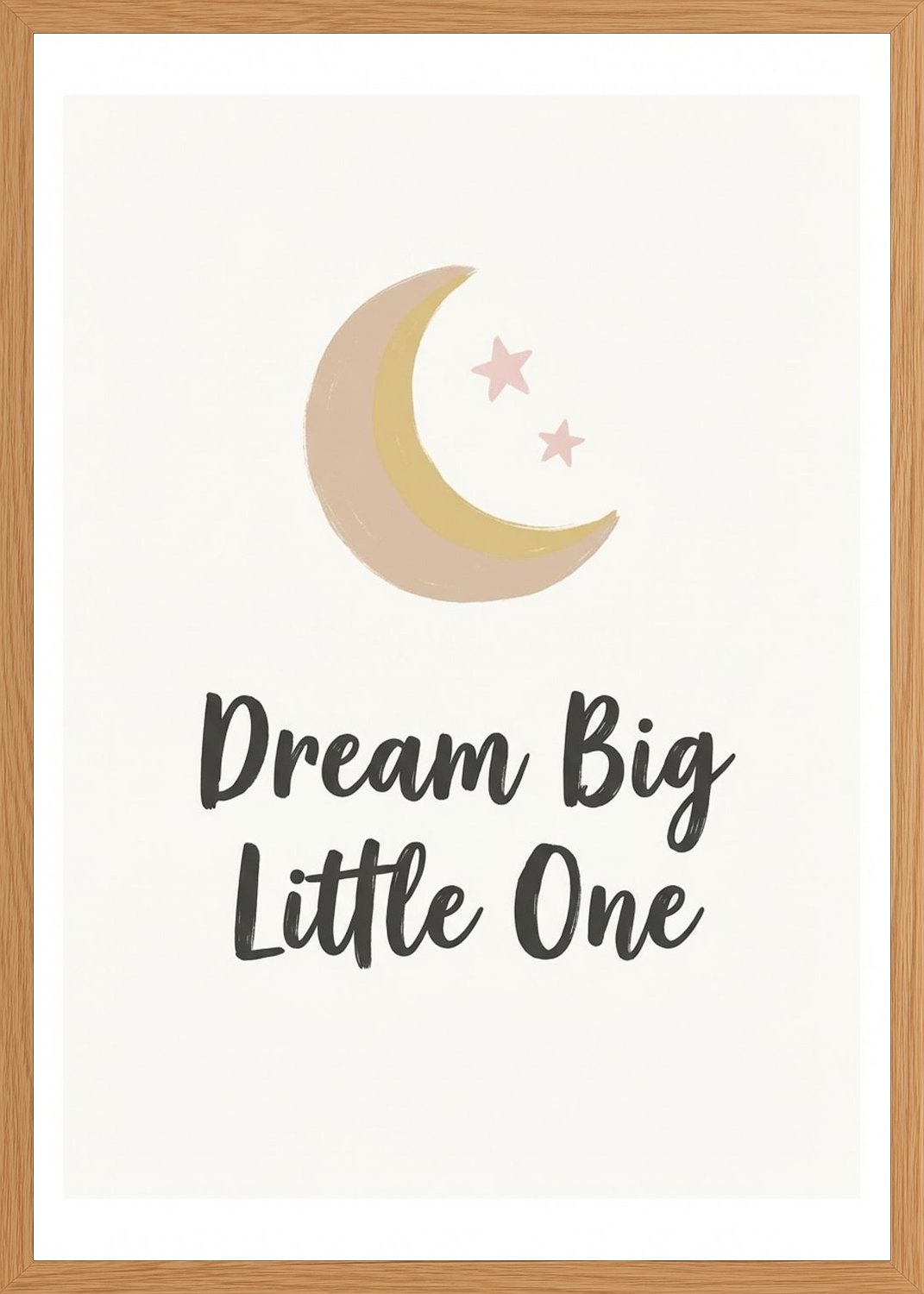 Poster in oak frame