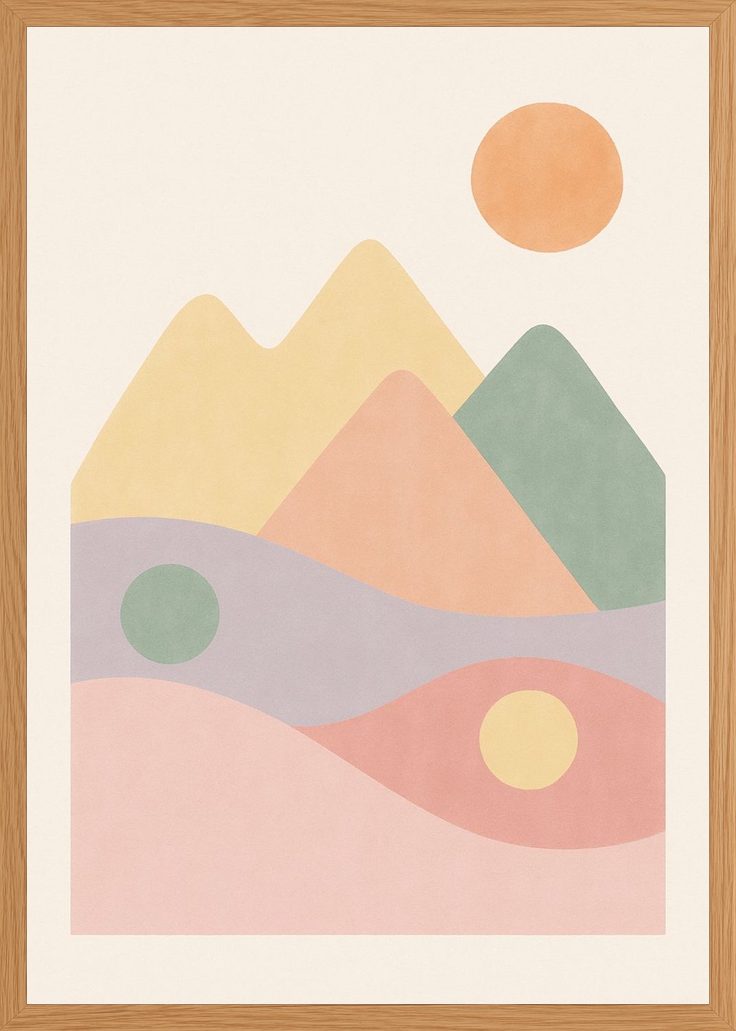 Poster in oak frame