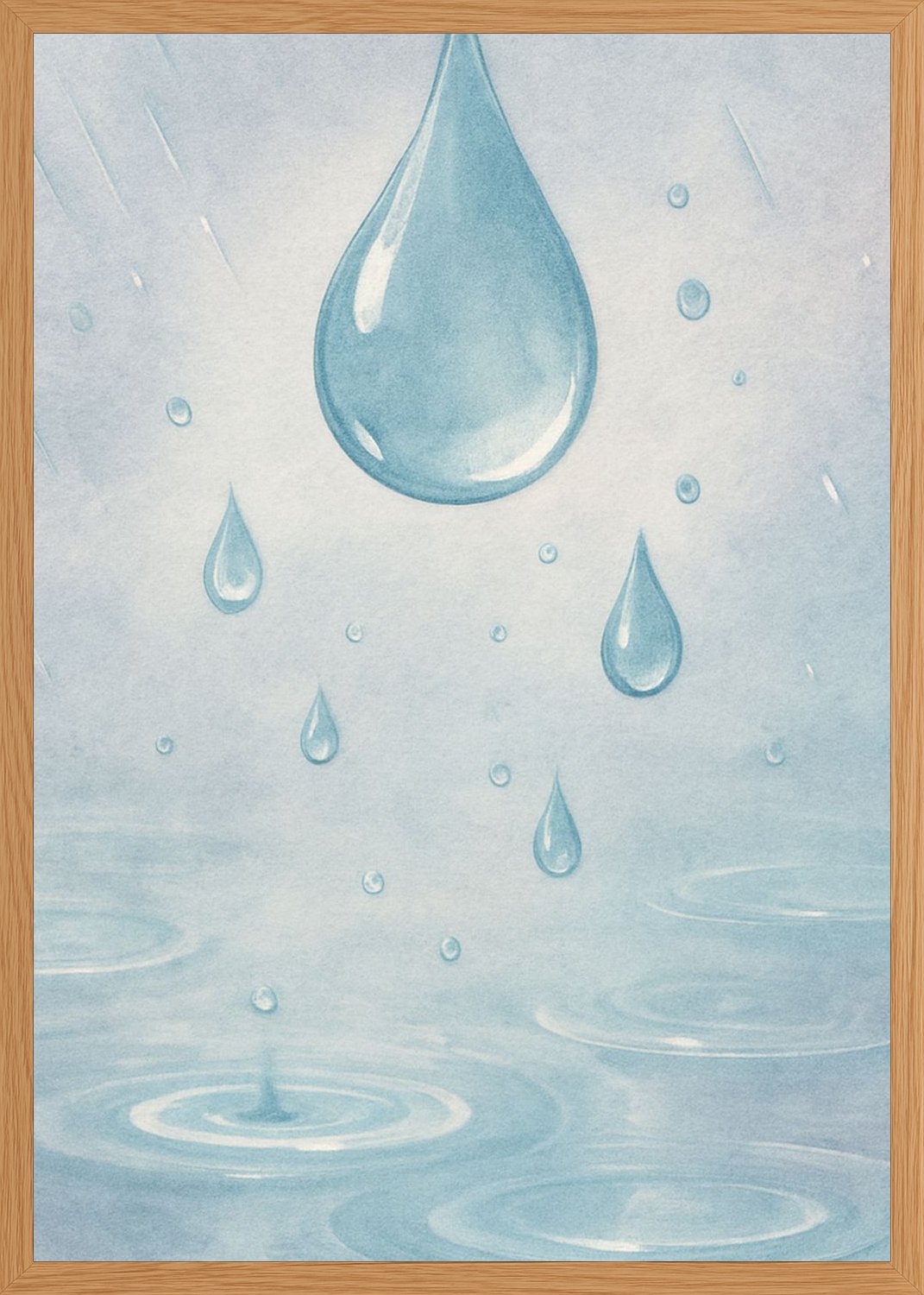 Poster in oak frame
