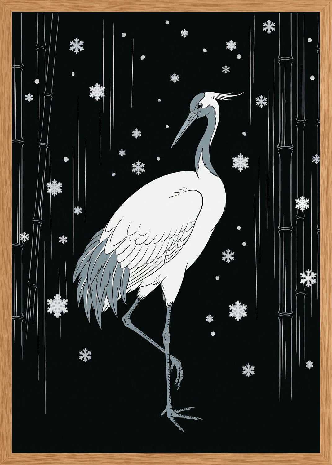 Poster in oak frame