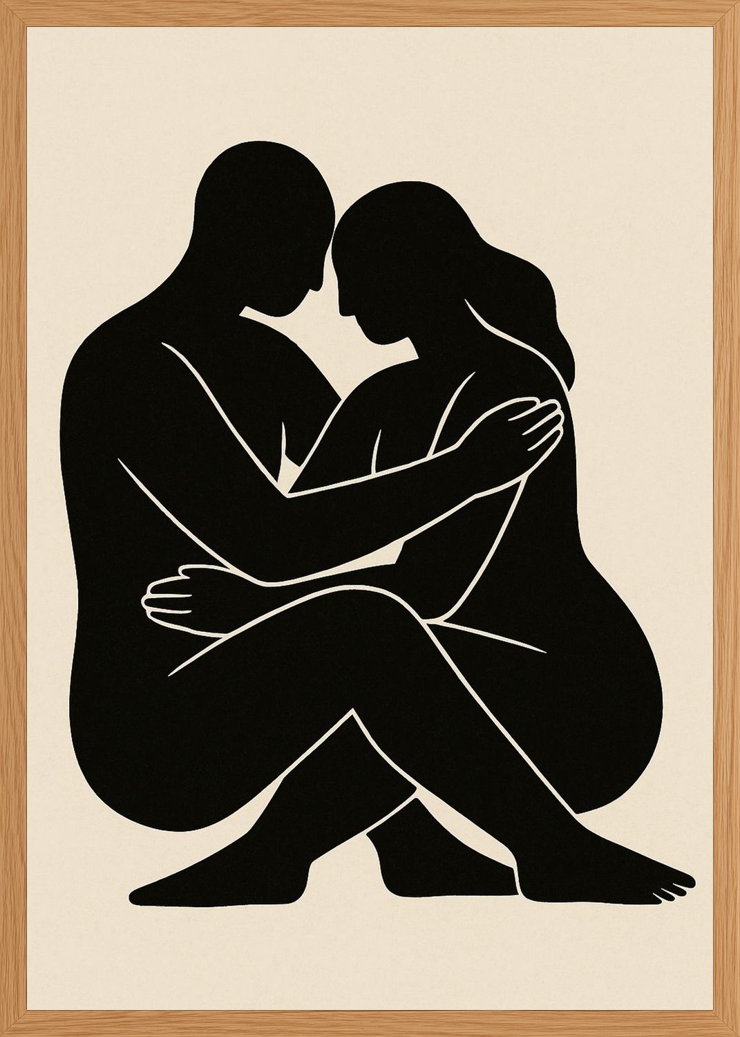 Poster in oak frame