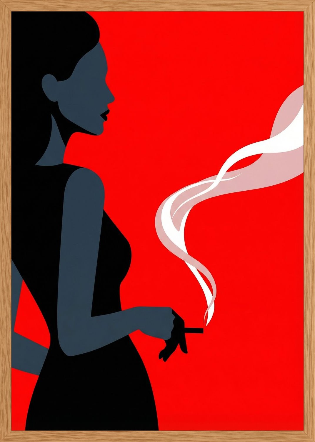 Poster in oak frame
