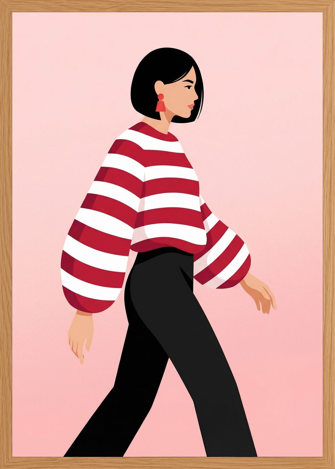 Poster in oak frame