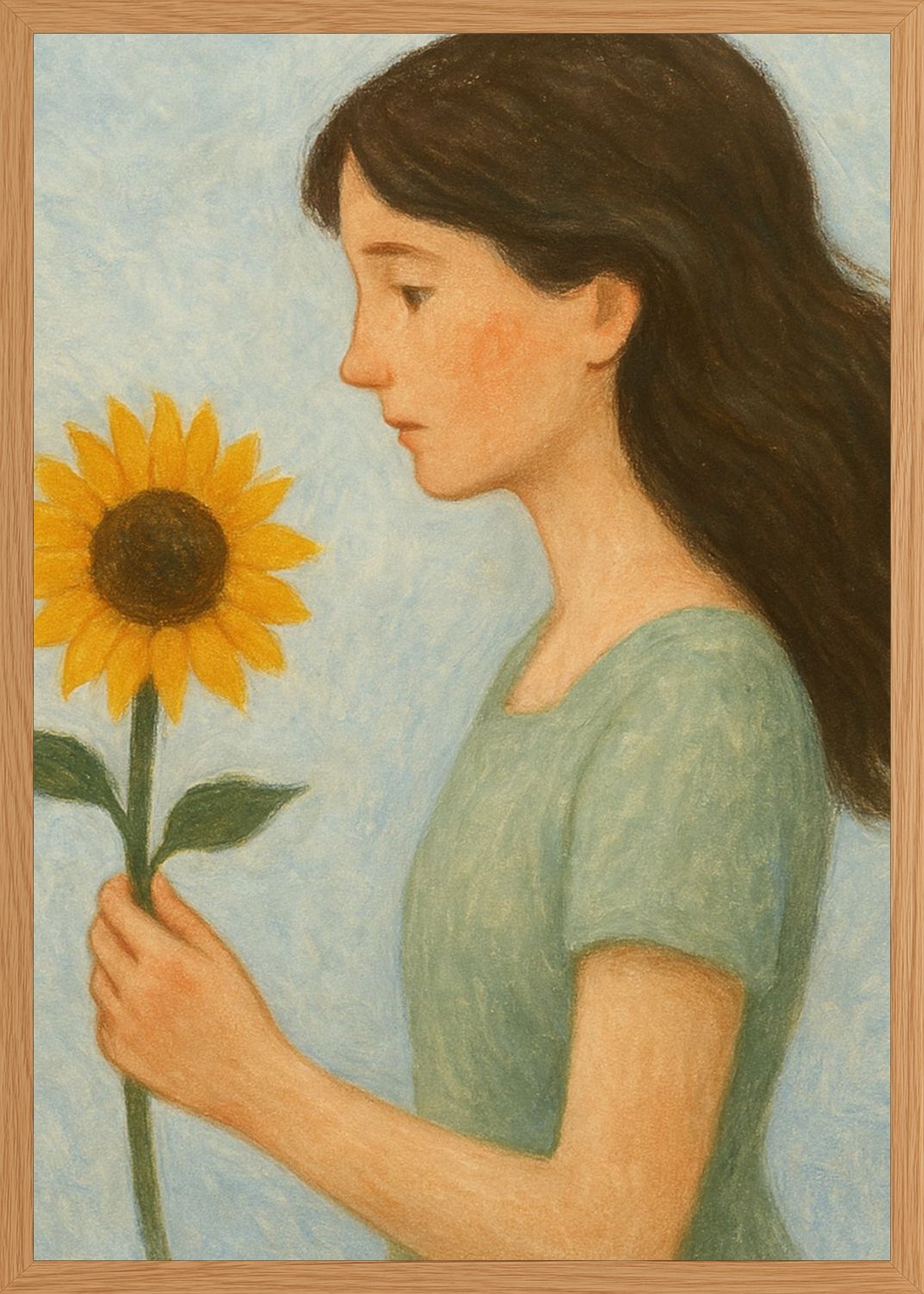 Poster in oak frame