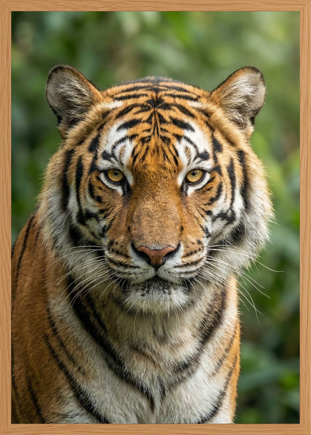 Poster in oak frame