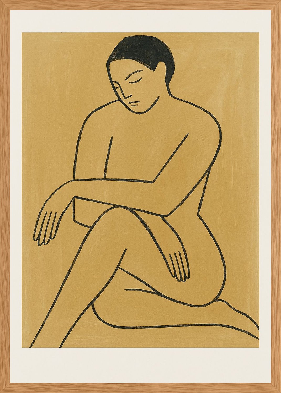 Poster in oak frame