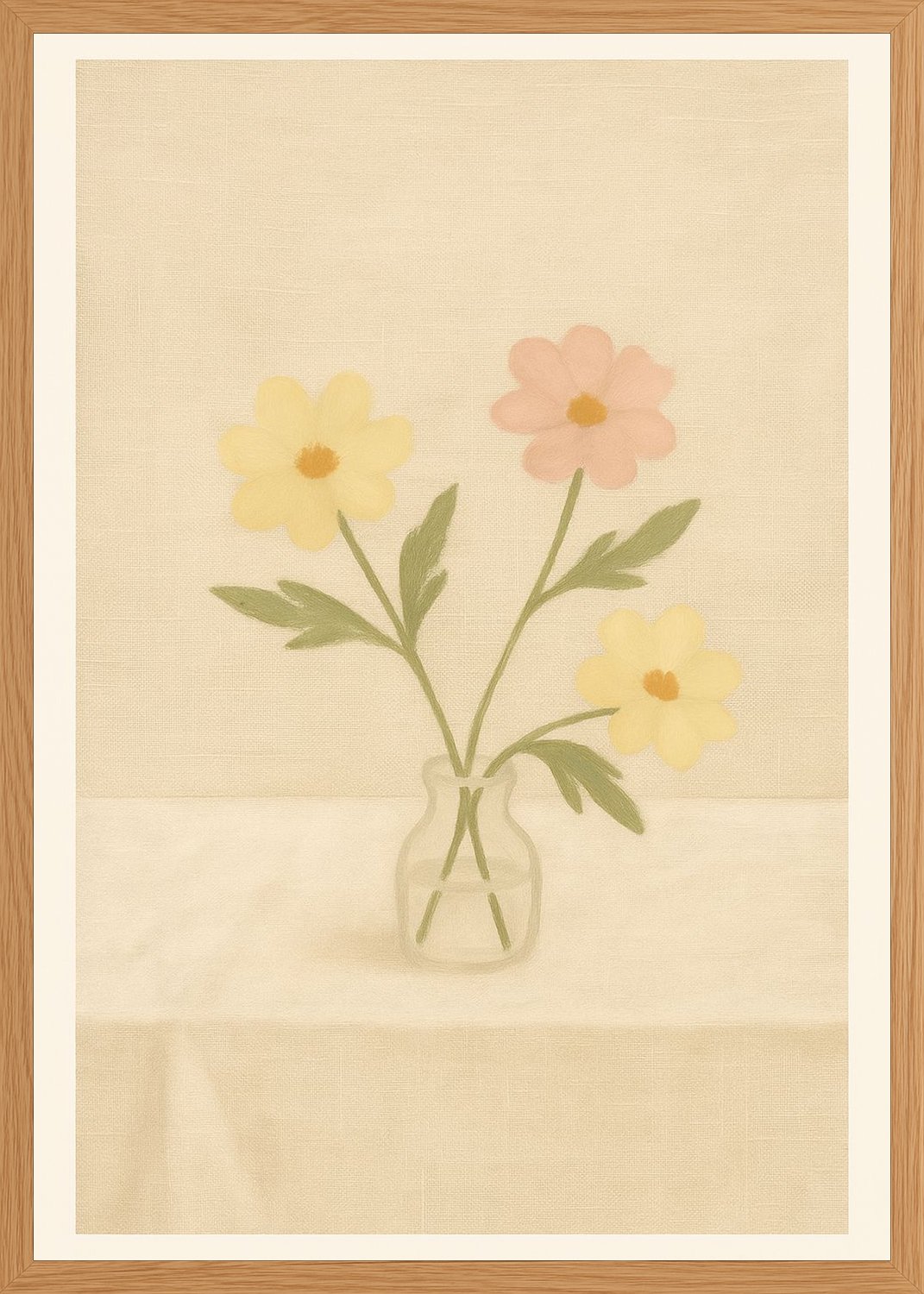 Poster in oak frame