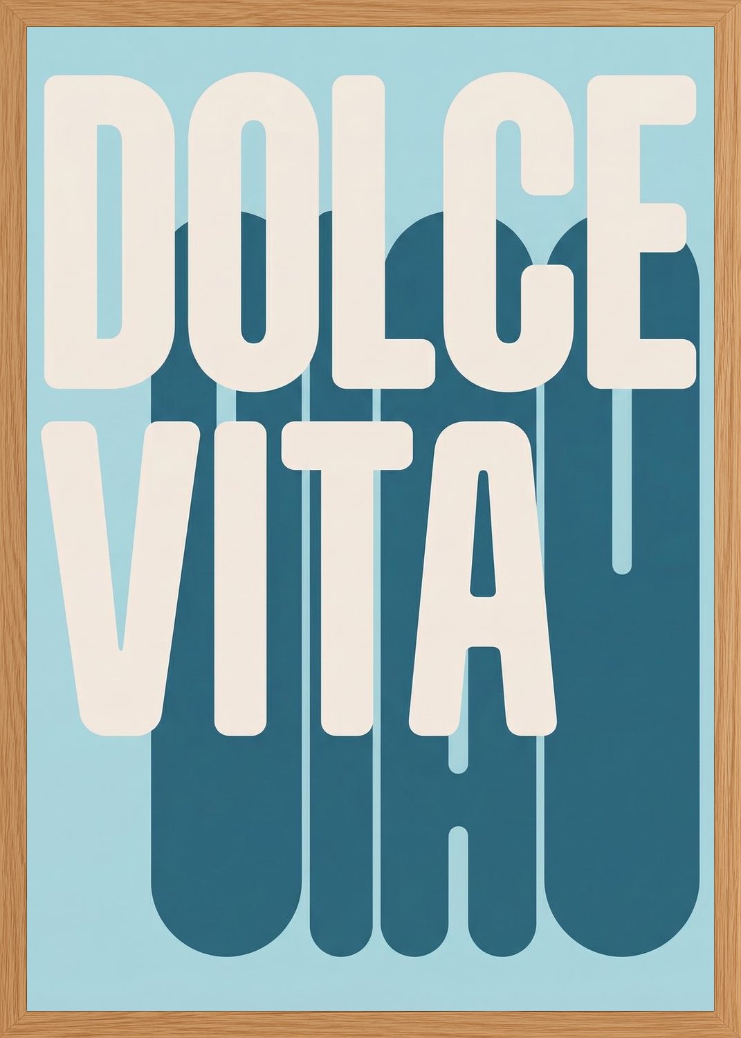 Poster in oak frame