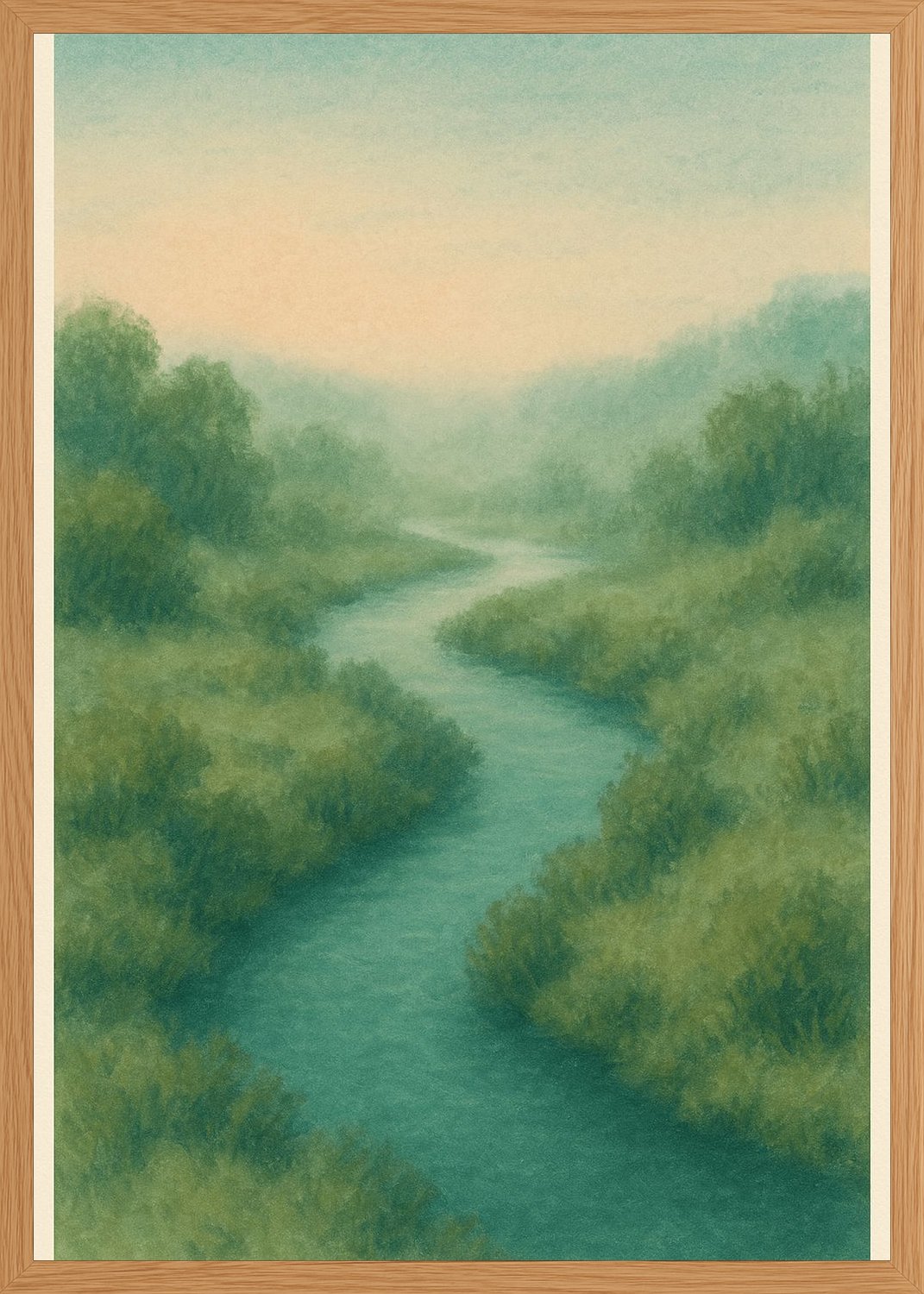 Poster in oak frame