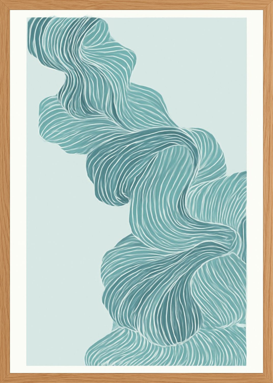 Poster in oak frame
