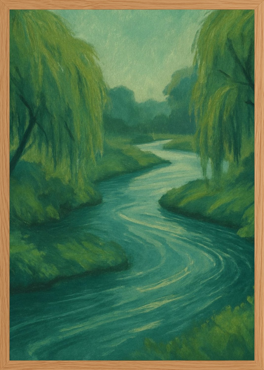Poster in oak frame